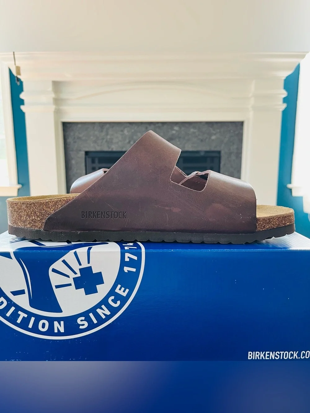 Sz 42 Birkenstock Arizona BS Oiled Leather Soft Footbed Habana Regular US 9 Men